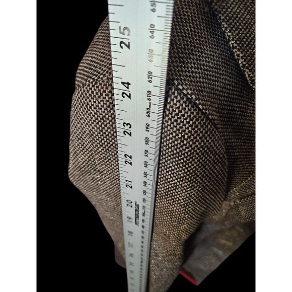 Vintage Brown wool Tweed women's Jacket With Button Accents & Pockets 1970s - Picture 3 of 10
